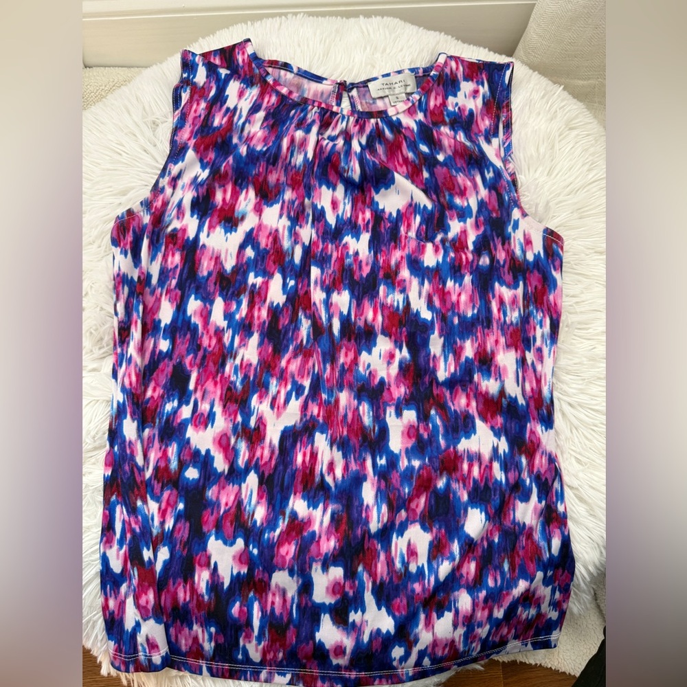 Tahari Arthur S. Levine Floral Blouse